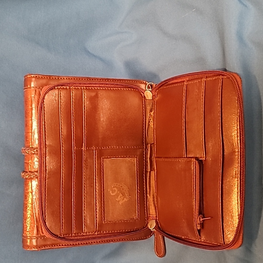 MC bag Elegant Brown Crocodile-Embossed - Picture 5 of 10